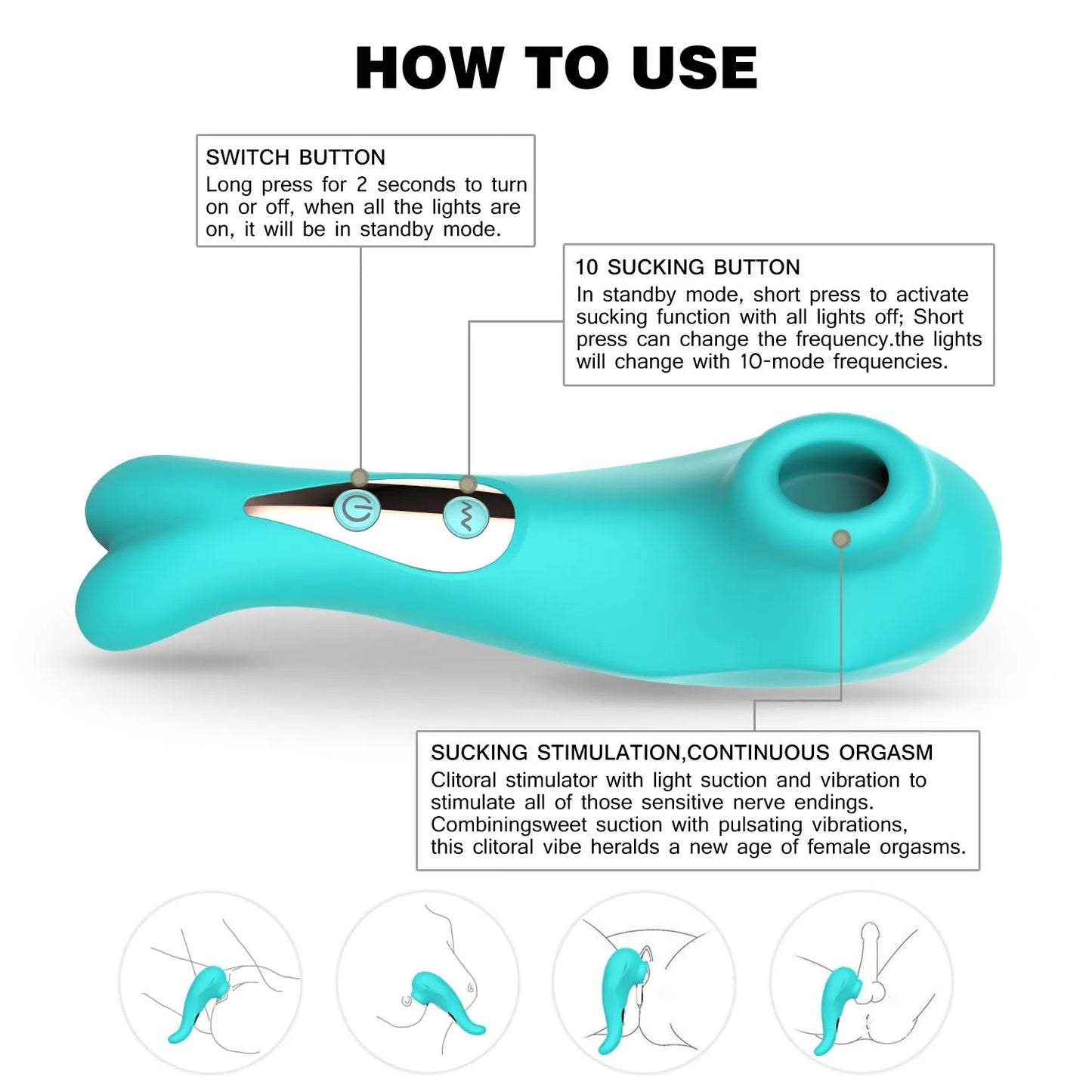 Clitoral Sucker Vibrator - Sex Toys for Women